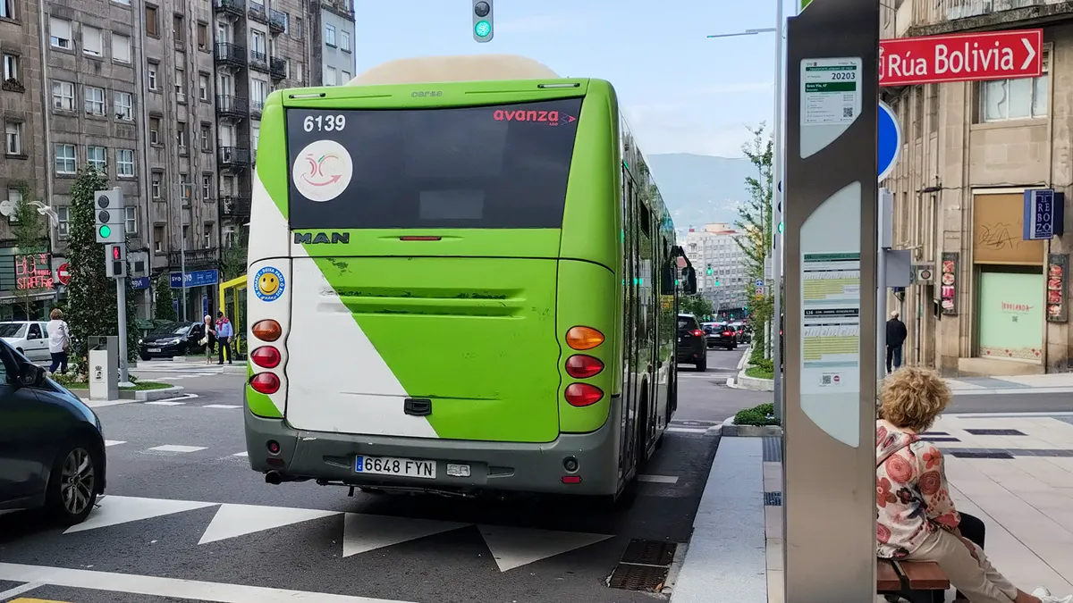 Una foto de archivo del autobús 6139 de Vitrasa