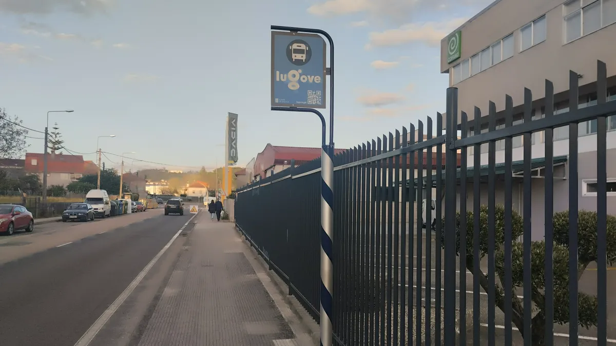 Una de las paradas de Lugove con el nuevo logotipo