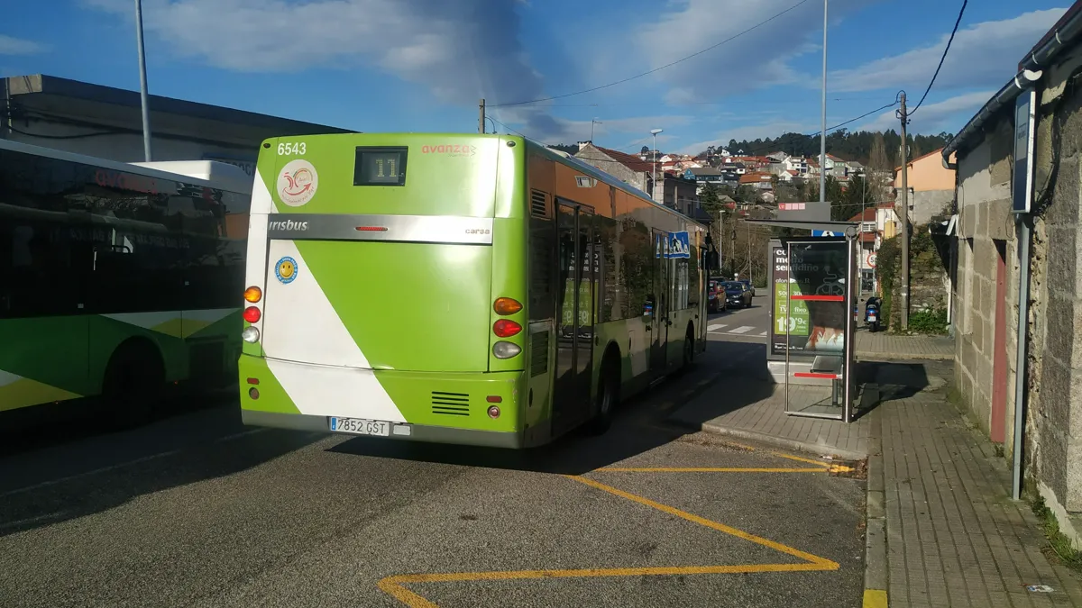 Autobús 543 el día en el que se cumplieron 10 años de su puesta en servicio, es decir, el día que quedó totalmente amortizado