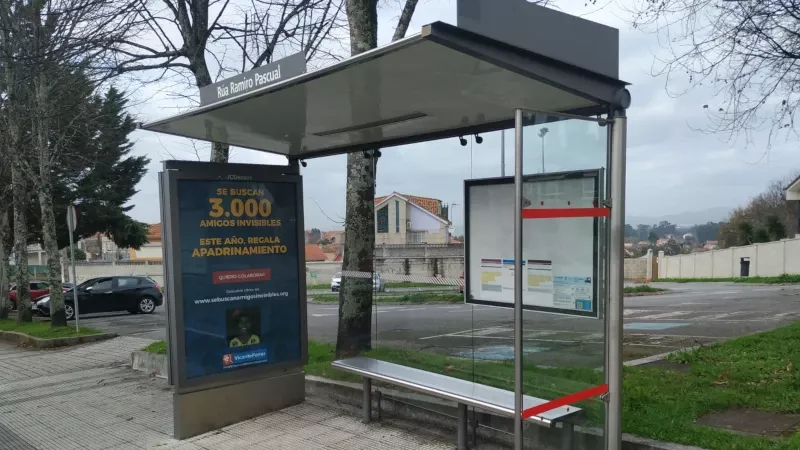 Una de las paradas de Vitrasa que próximamente será renombrada con un topónimo.