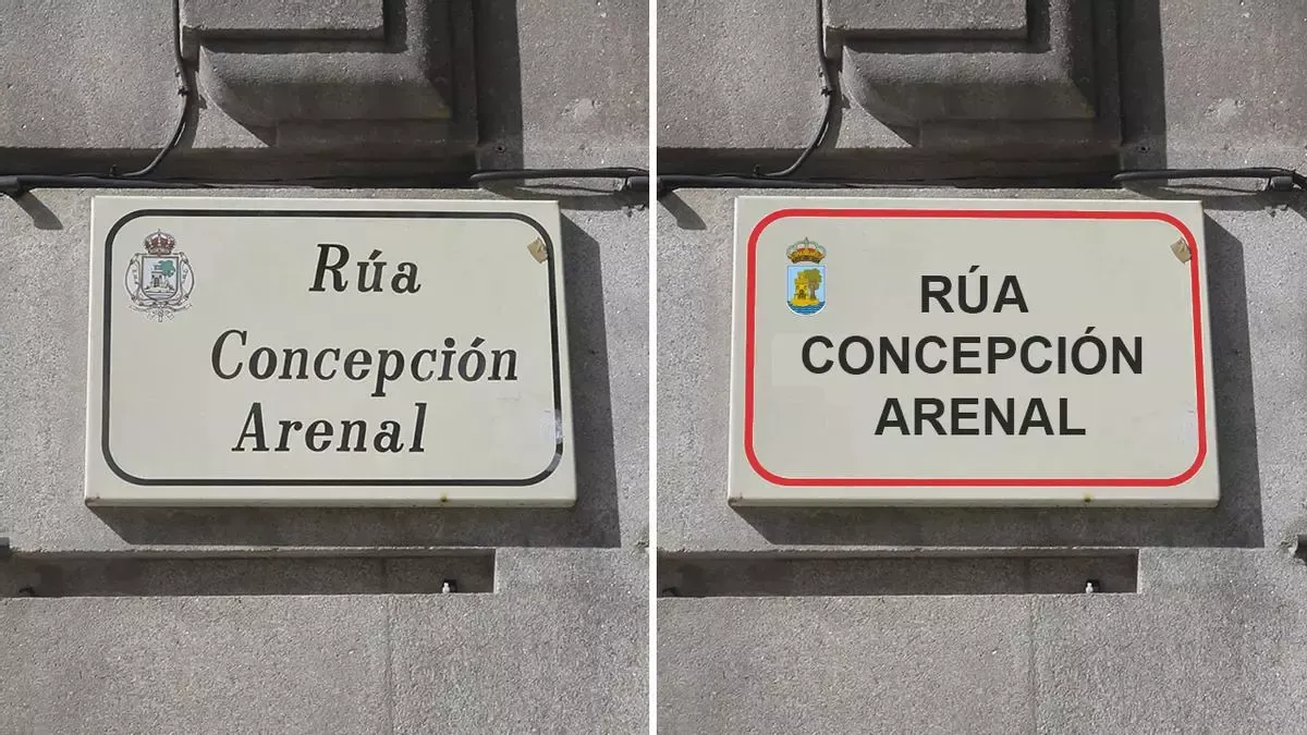 Las nuevas placas de las calles. Fuente: farodevigo.es