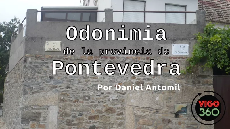 Fotografía del cruce de Rúa do Salgueiro y Rúa da Rabadeira.