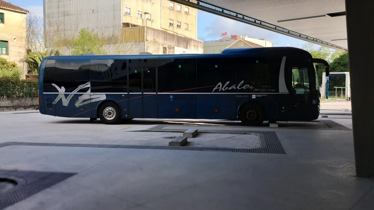 Un MAN Lion's Regio de Abalo en la estación de autobuses de Pontevedra