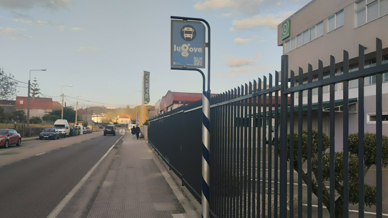 Una de las paradas de Lugove con el nuevo logotipo