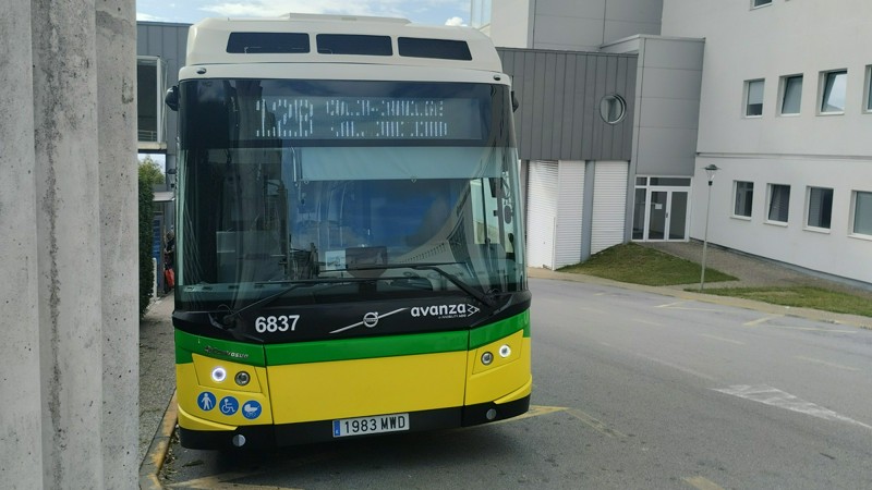 Autobús de Vitrasa en el Hospital do Meixoeiro