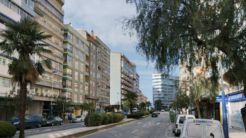 Travesía de Vigo, en su parte central