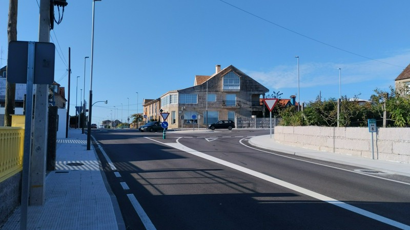 Parte central del barrio de A Garrida
