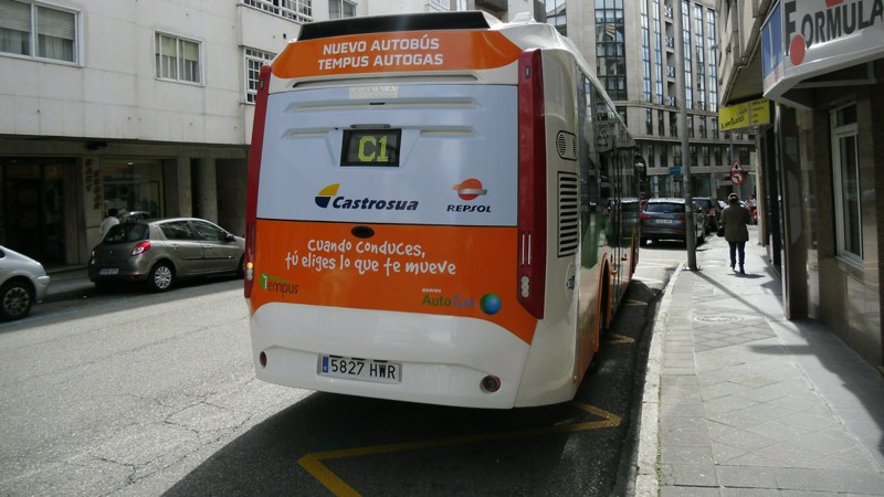 Hace 10 años Vitrasa comenzó a hacer campaña verde con autobuses eléctricos o a gas, ahora parece que quiere volver a invertir en publicidad.