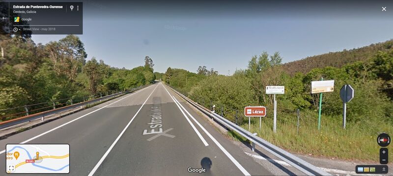El lugar del accidente. Imagen: Google Street View