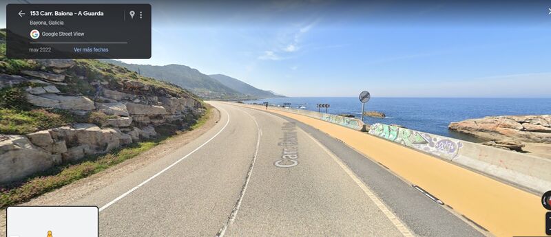 La zona del accidente. Imagen: Google Street View
