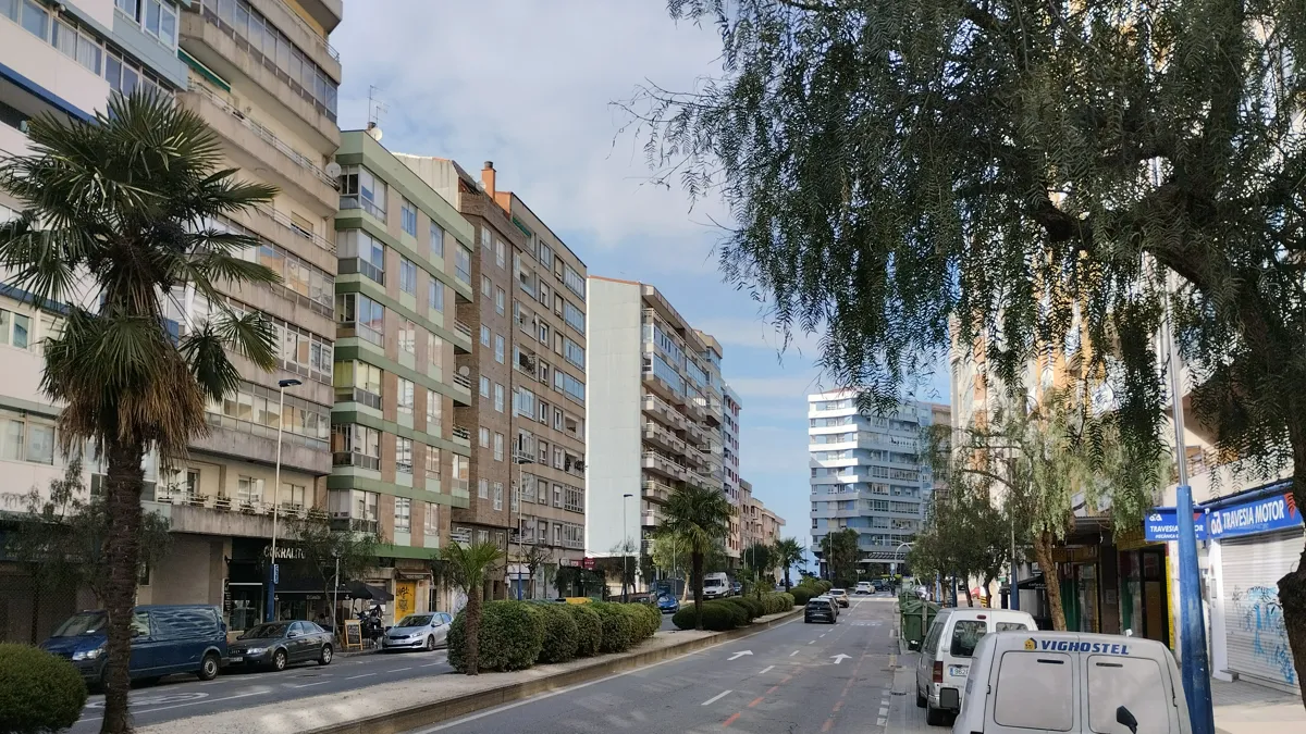 Travesía de Vigo, en su parte central