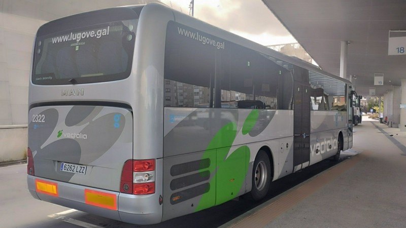 Autobús de Lugove con la decoración de Vectalia